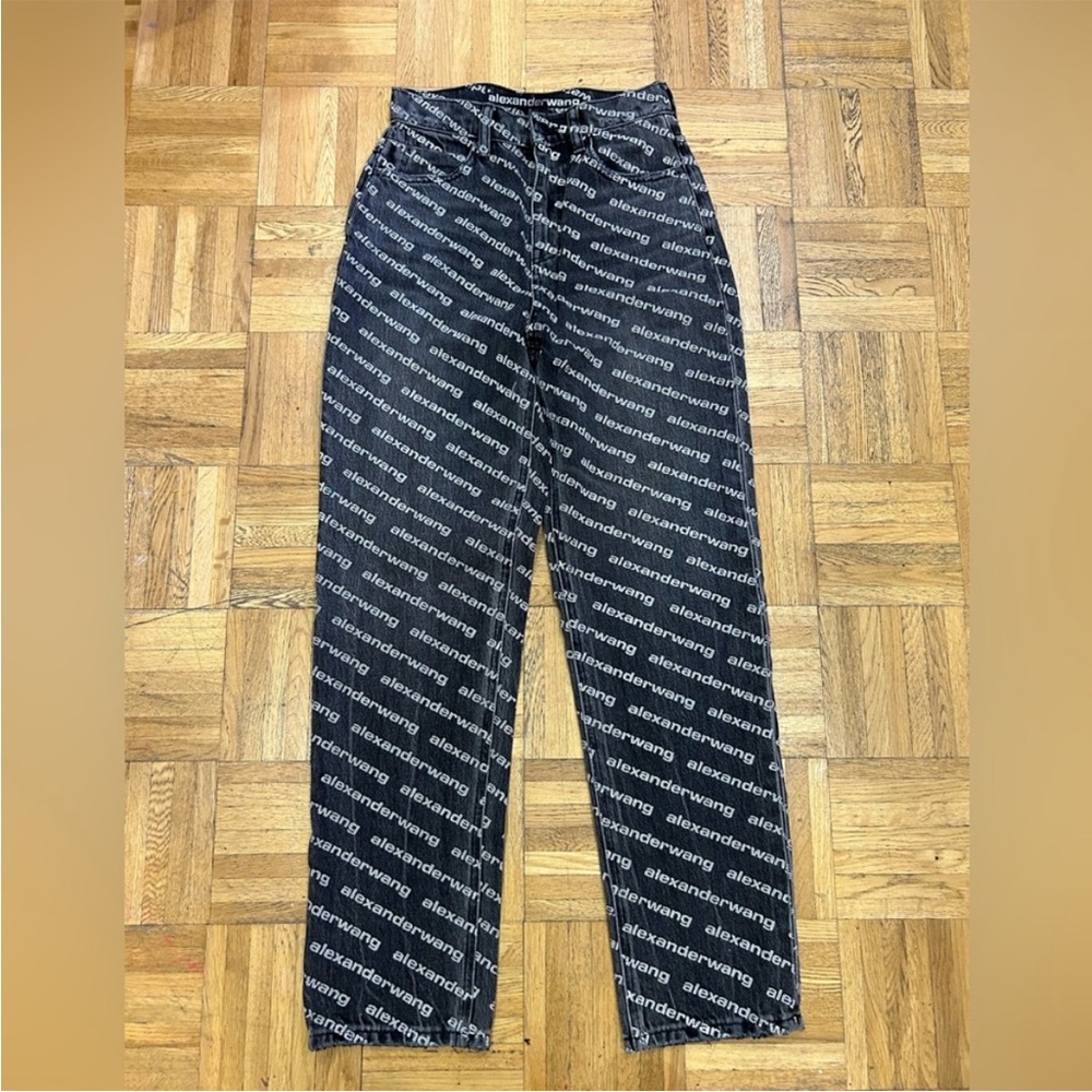 Alexander Wang Black Patterned Jeans